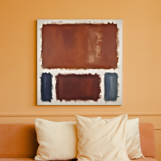 Oxide Oasis (Inspired by No. 61 (Rust and Blue)) -  Abstract Art