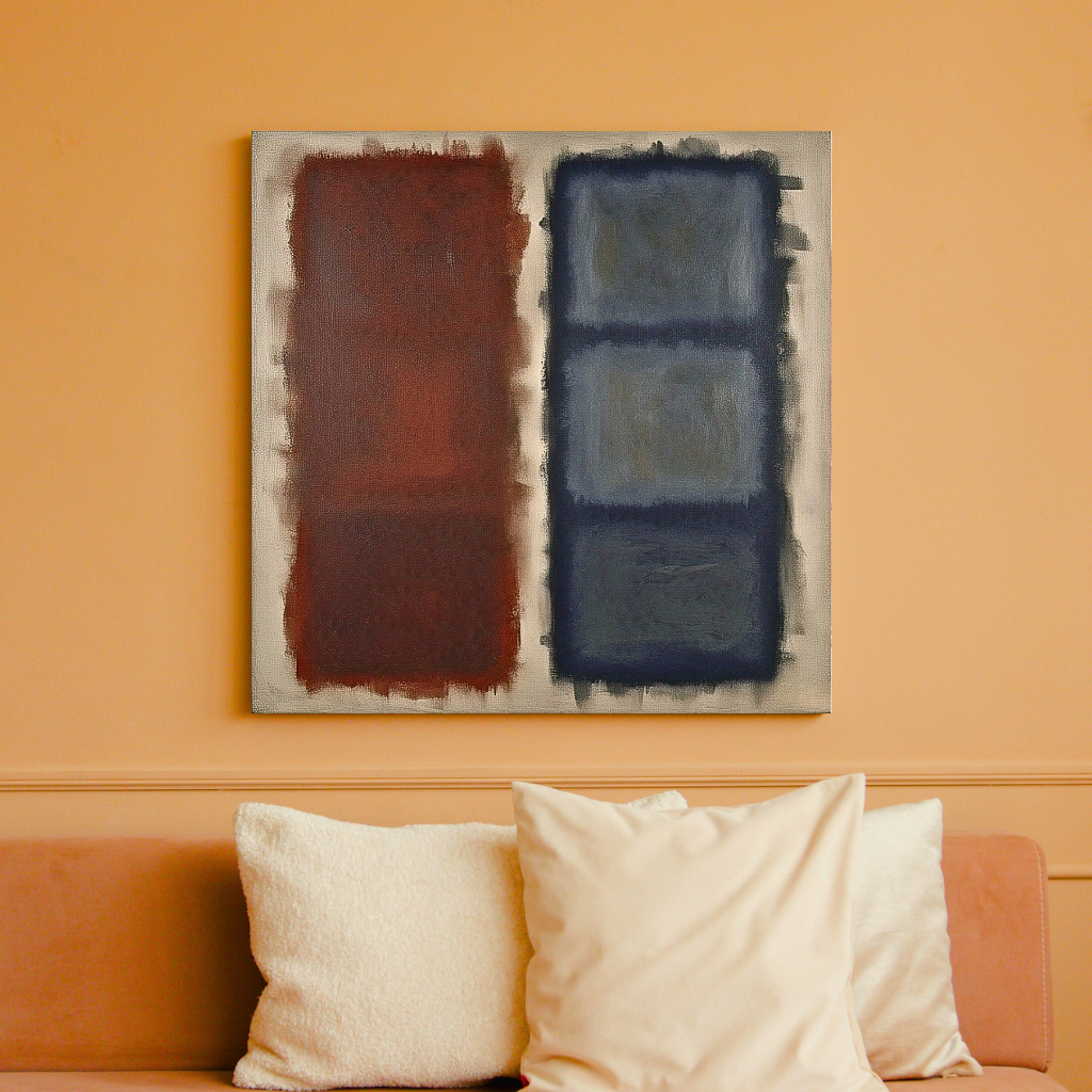 Cerulean Fade (Inspired by No. 61 (Rust and Blue)) - Abstract Art