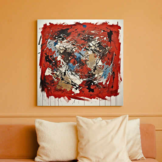 Terra Rouge Explosion (Inspired by Indian Red Ground) -  Abstract Art