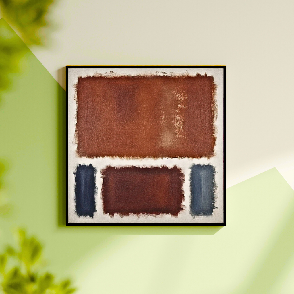 Oxide Oasis (Inspired by No. 61 (Rust and Blue)) - Abstract Art