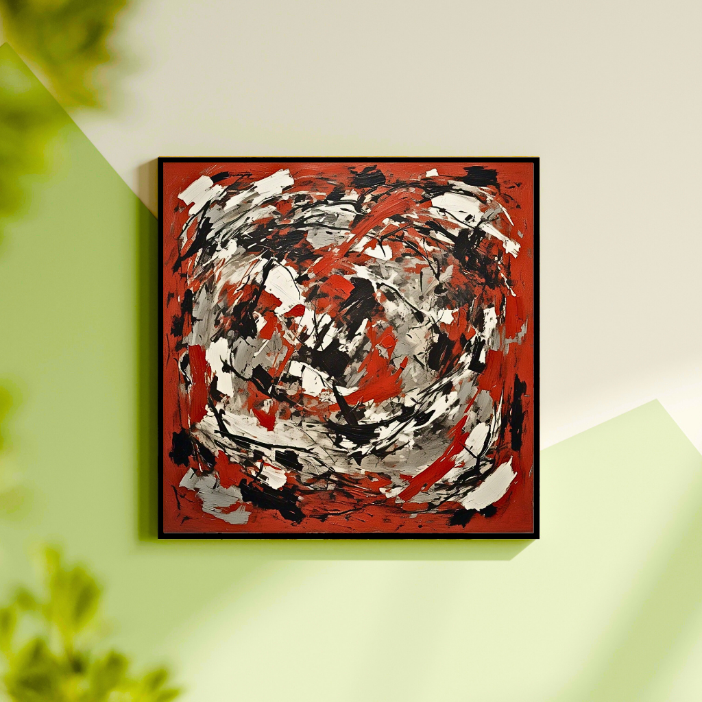 Red Terrain Awakening (Inspired by Indian Red Ground) - Abstract Art