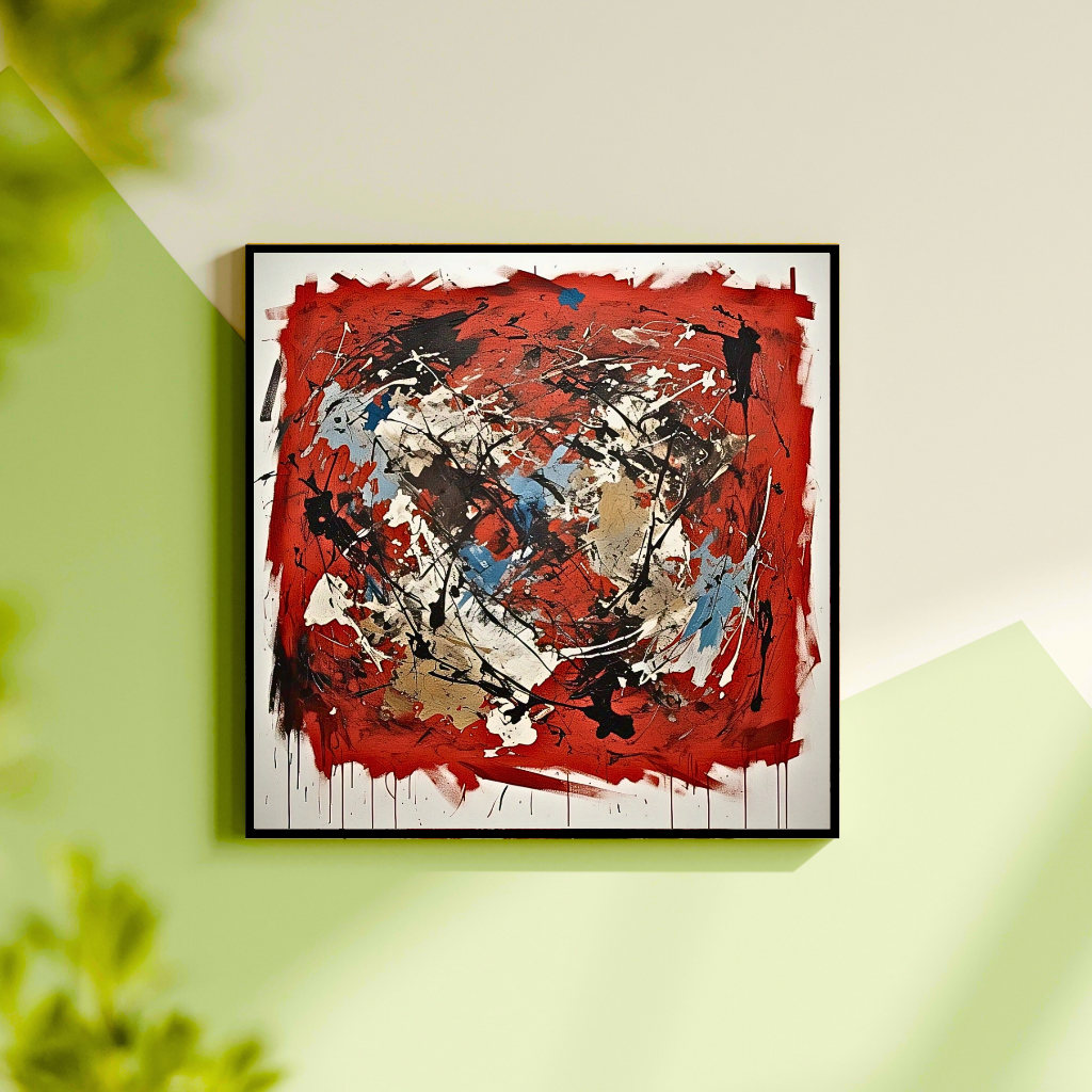 Terra Rouge Explosion (Inspired by Indian Red Ground) - Abstract Art