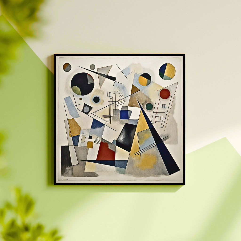 Symphony of Shapes: A Vibrant Abstract Art Piece