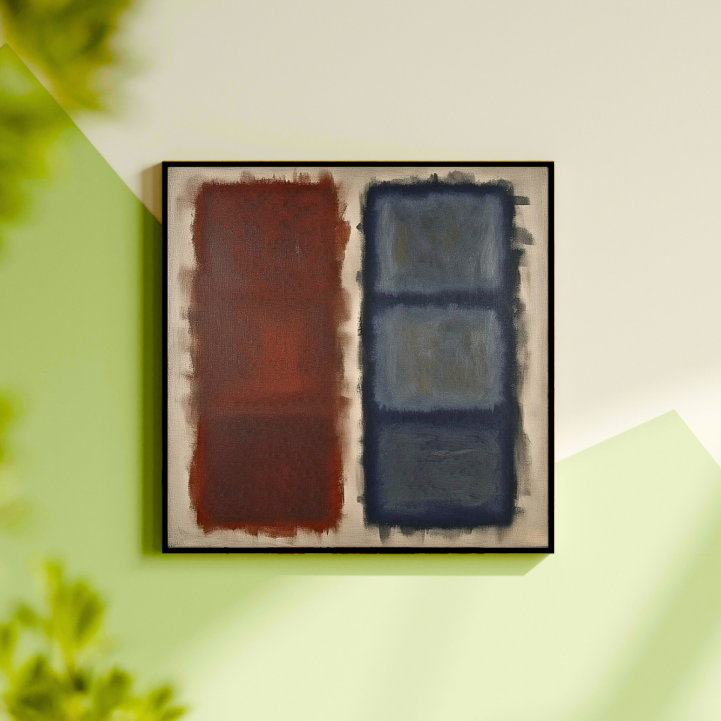 Cerulean Fade (Inspired by No. 61 (Rust and Blue)) - Abstract Art
