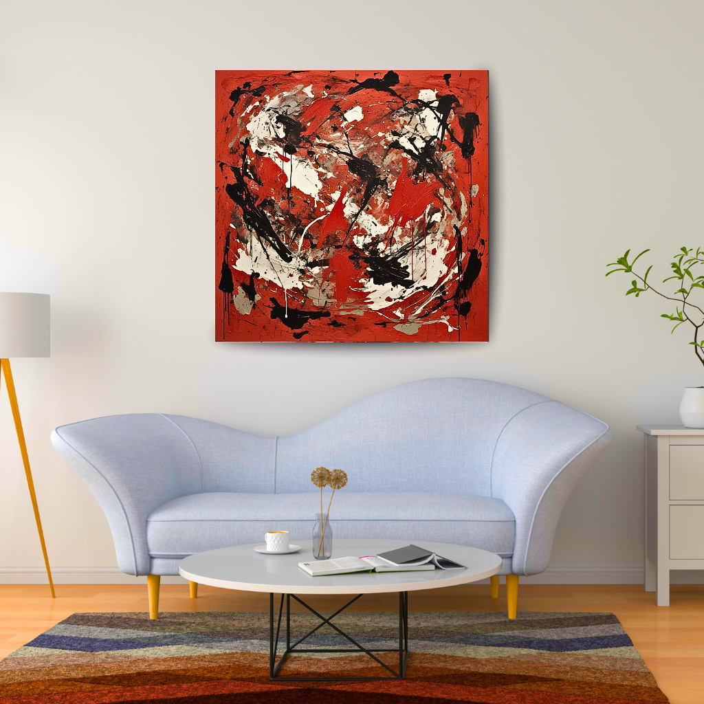 Redstone Rhapsody (Inspired by Indian Red Ground) - Abstract Art