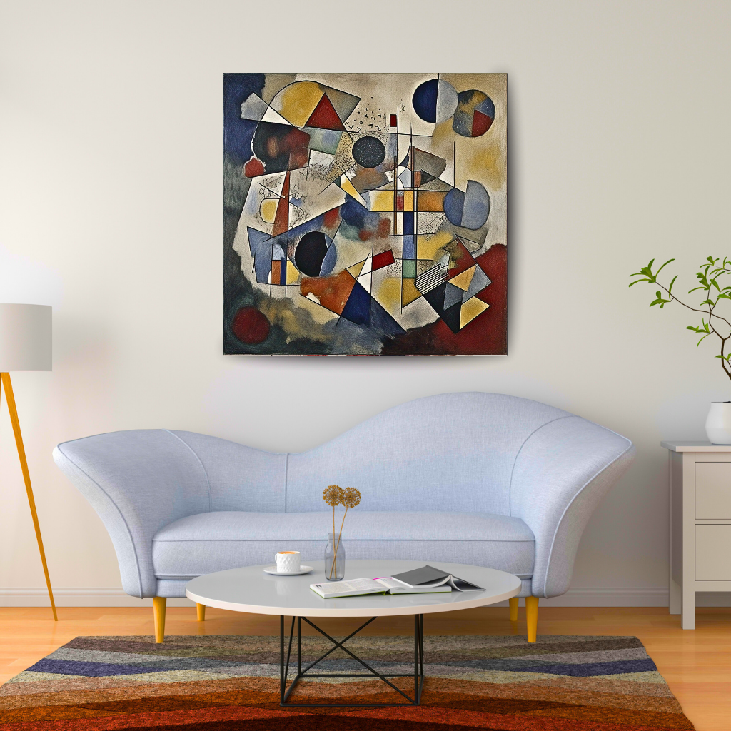 Rhythmic Geometry: An Abstract Art Exploration