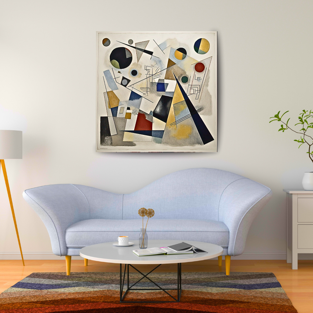 Symphony of Shapes: A Vibrant Abstract Art Piece