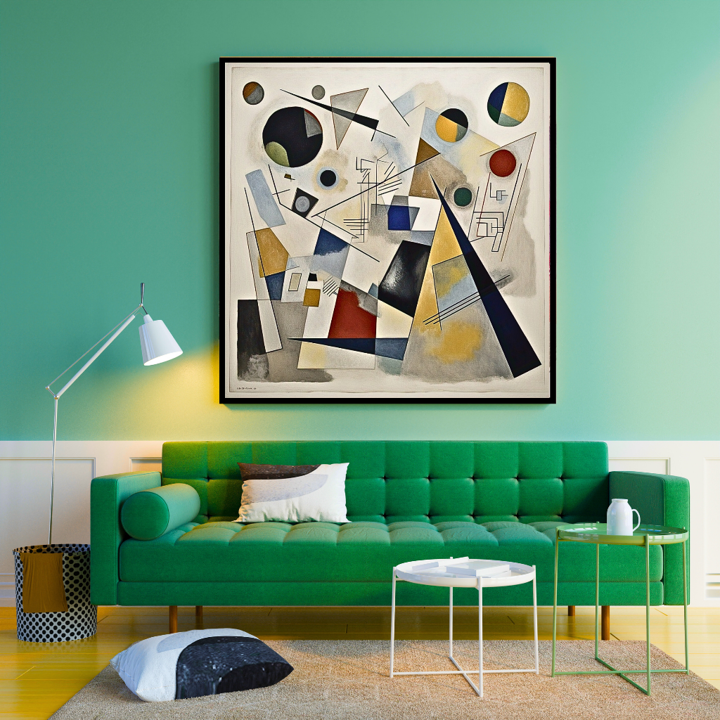 Symphony of Shapes: A Vibrant Abstract Art Piece