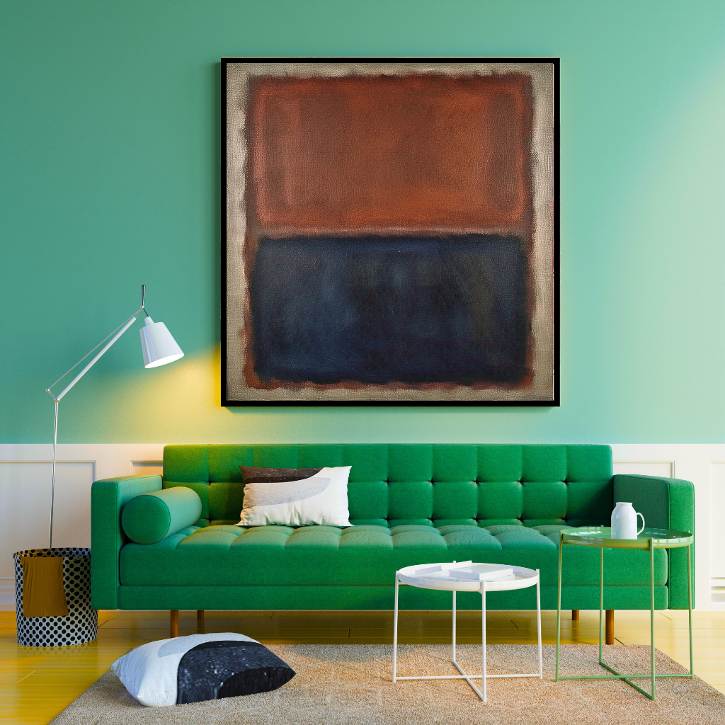 Luminous Rust (Inspired by No. 61 (Rust and Blue)) - Abstract Art