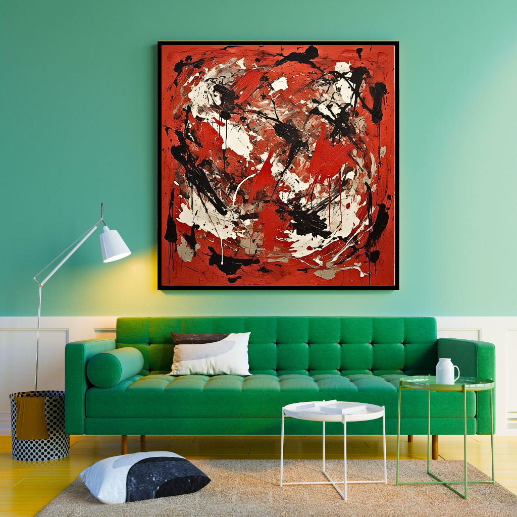 Redstone Rhapsody (Inspired by Indian Red Ground) - Abstract Art