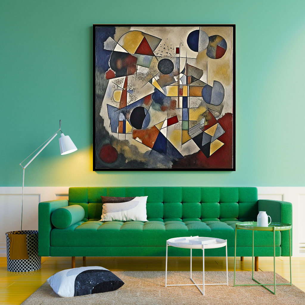 Rhythmic Geometry: An Abstract Art Exploration