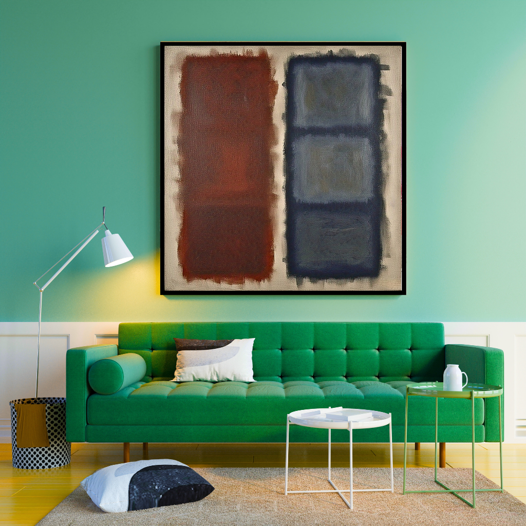 Cerulean Fade (Inspired by No. 61 (Rust and Blue)) - Abstract Art