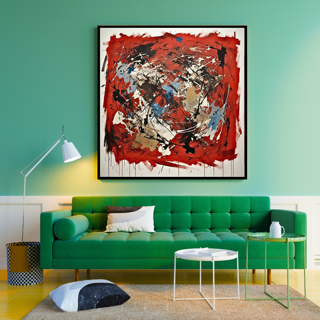 Terra Rouge Explosion (Inspired by Indian Red Ground) - Abstract Art