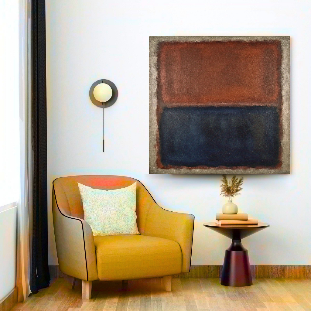 Luminous Rust (Inspired by No. 61 (Rust and Blue)) - Abstract Art
