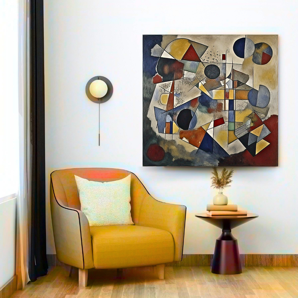 Rhythmic Geometry: An Abstract Art Exploration