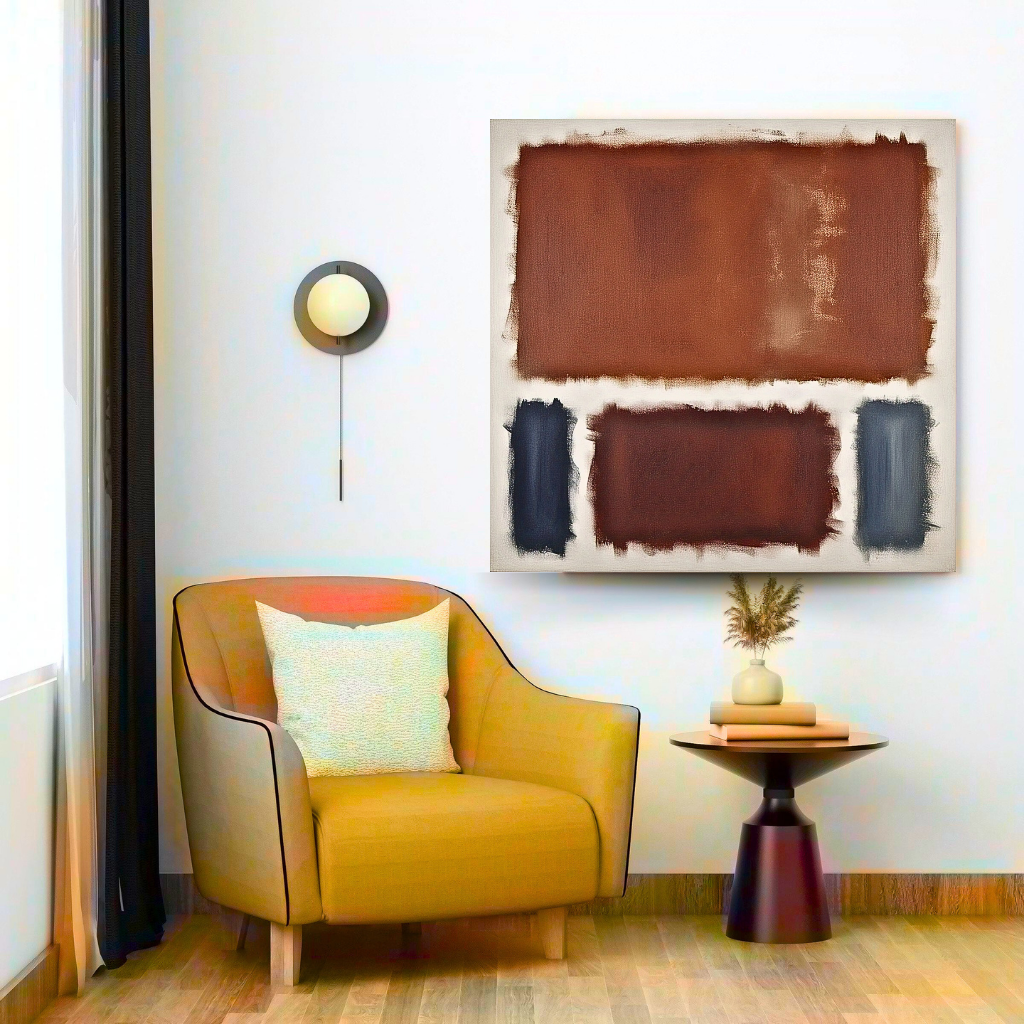 Oxide Oasis (Inspired by No. 61 (Rust and Blue)) - Abstract Art