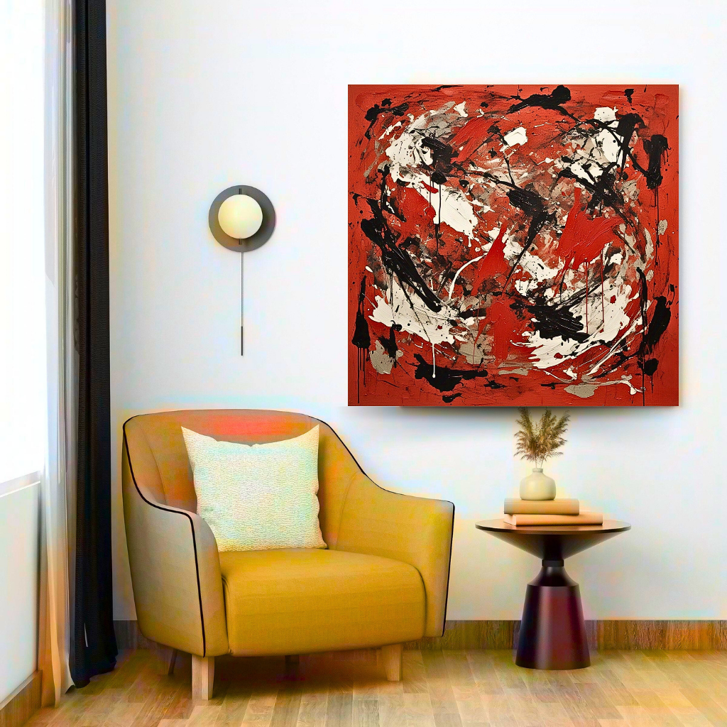 Redstone Rhapsody (Inspired by Indian Red Ground) - Abstract Art