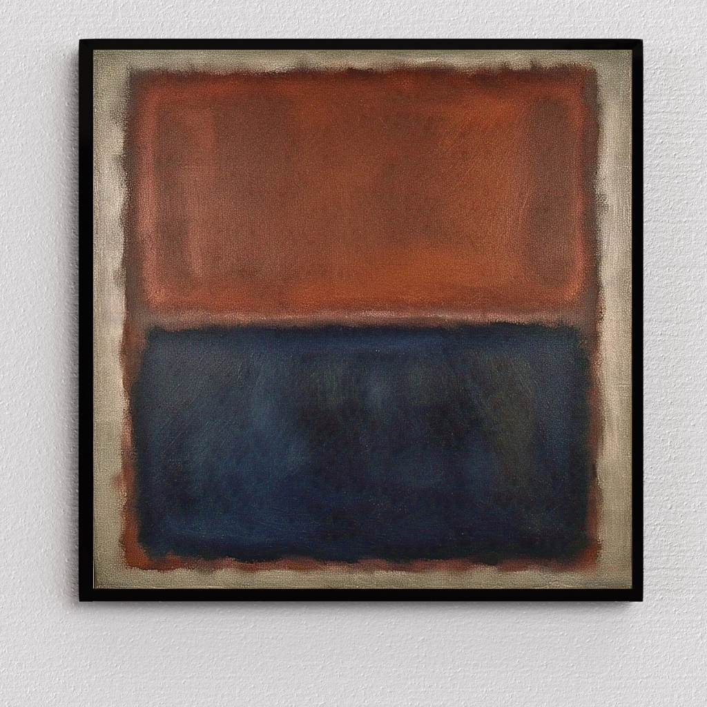 Luminous Rust (Inspired by No. 61 (Rust and Blue)) - Abstract Art