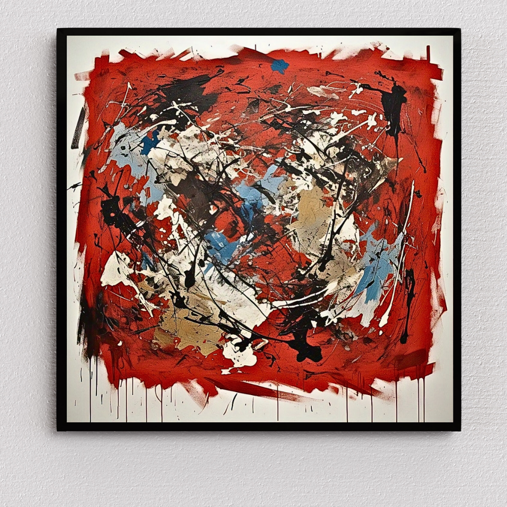Terra Rouge Explosion (Inspired by Indian Red Ground) - Abstract Art