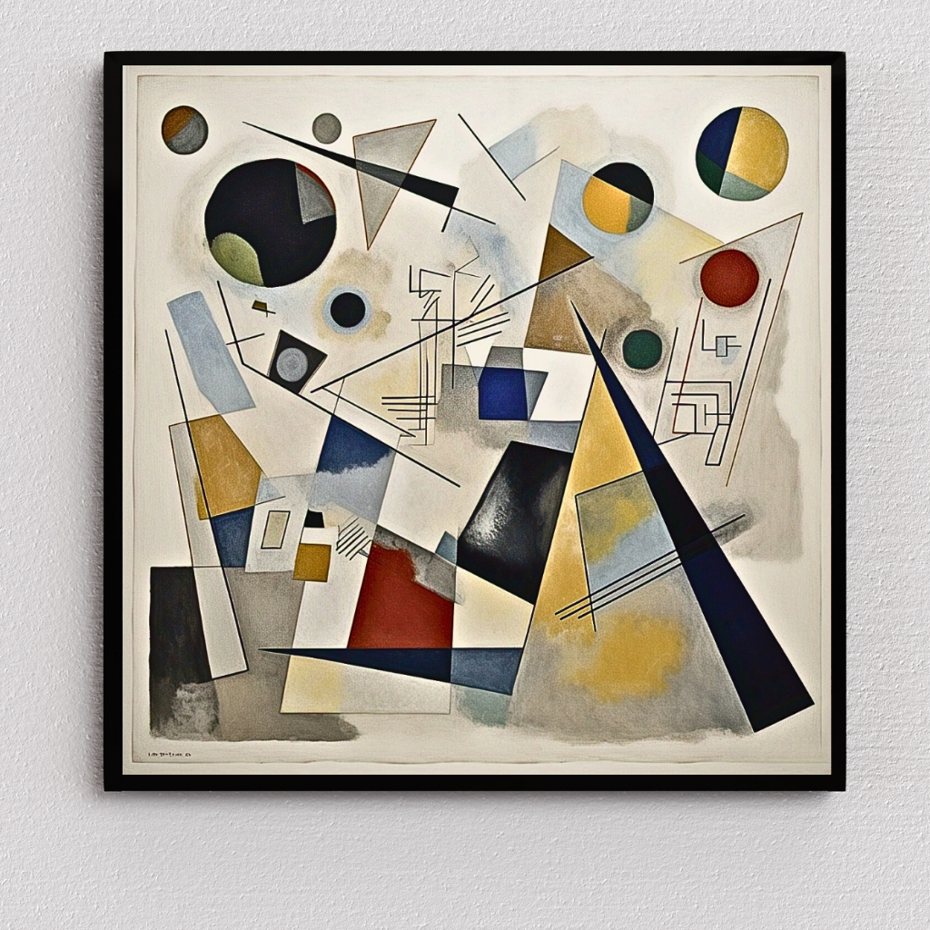 Symphony of Shapes: A Vibrant Abstract Art Piece