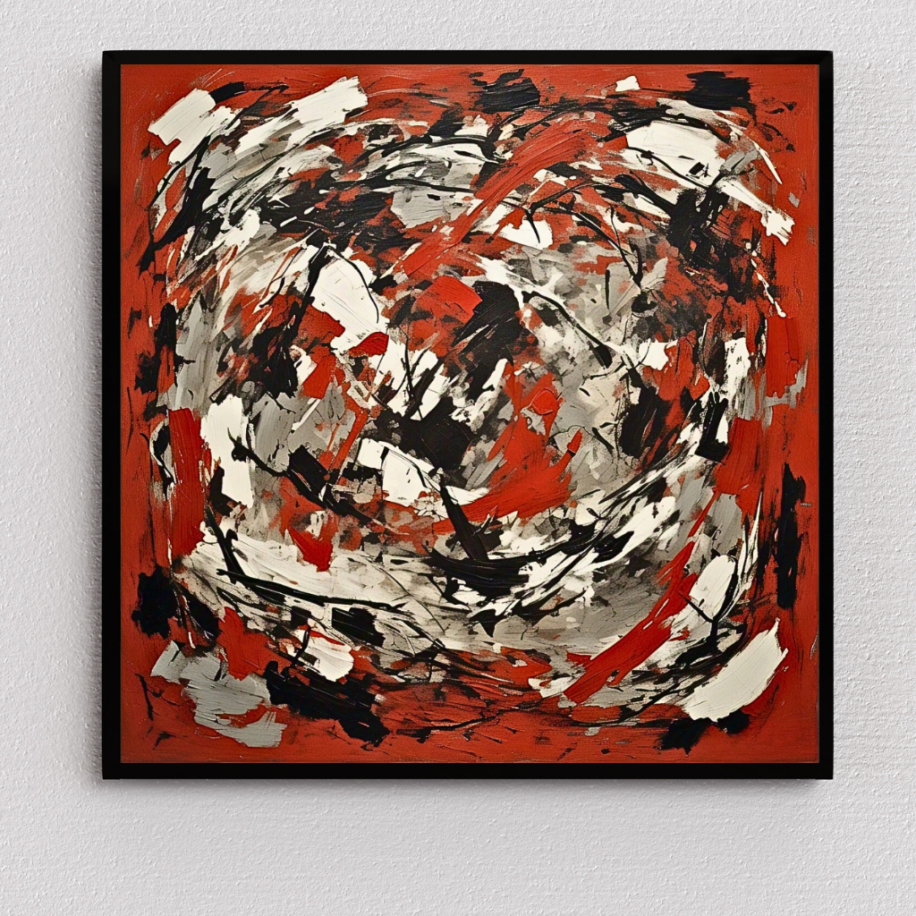 Red Terrain Awakening (Inspired by Indian Red Ground) - Abstract Art