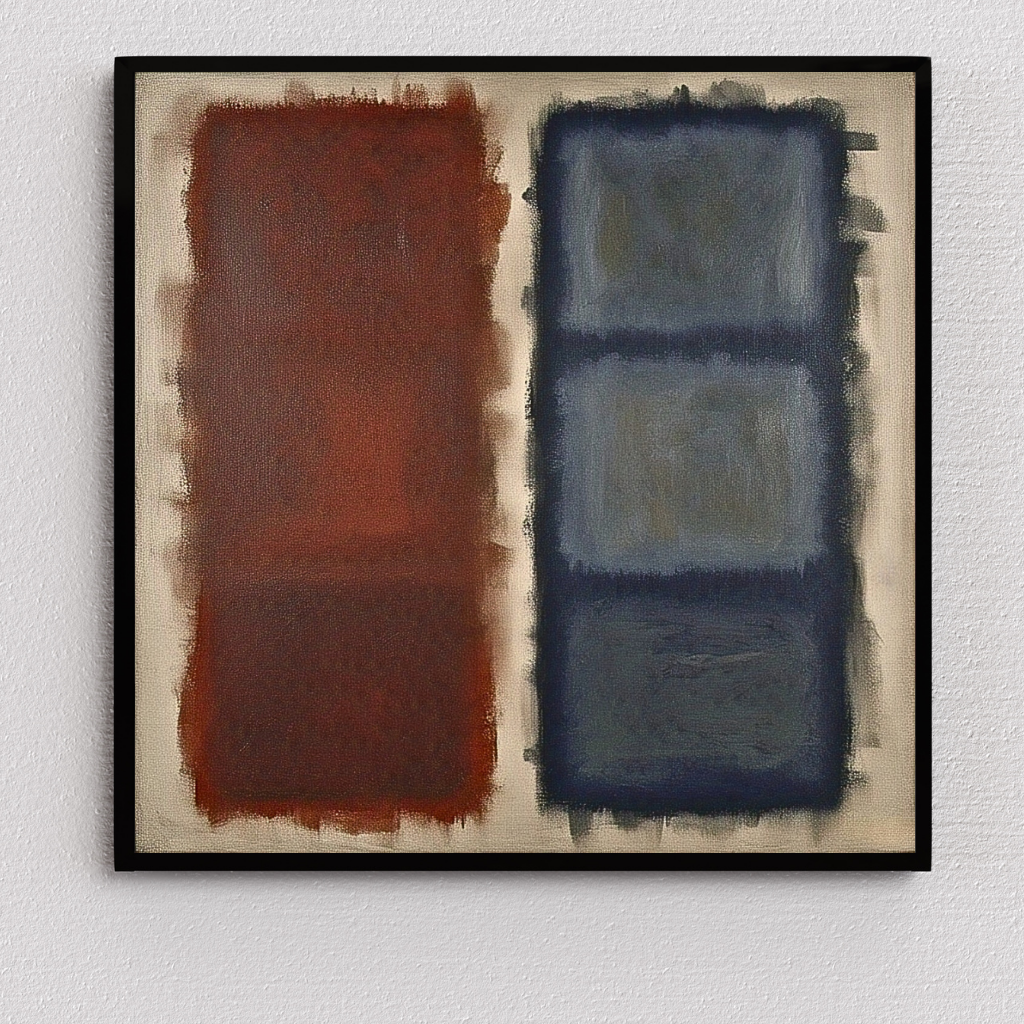 Cerulean Fade (Inspired by No. 61 (Rust and Blue)) - Abstract Art
