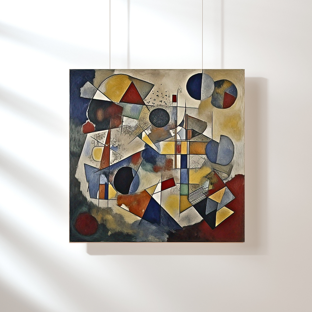 Rhythmic Geometry: An Abstract Art Exploration