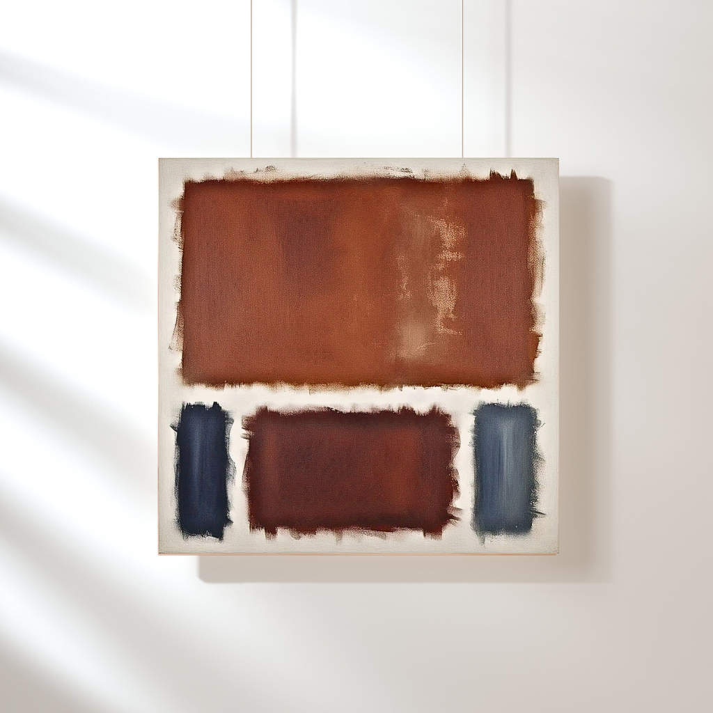 Oxide Oasis (Inspired by No. 61 (Rust and Blue)) - Abstract Art