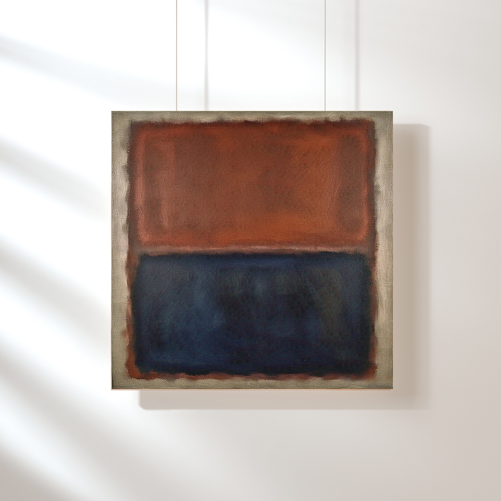 Luminous Rust (Inspired by No. 61 (Rust and Blue)) - Abstract Art