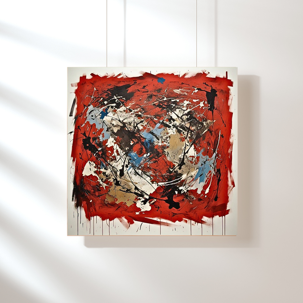 Terra Rouge Explosion (Inspired by Indian Red Ground) - Abstract Art