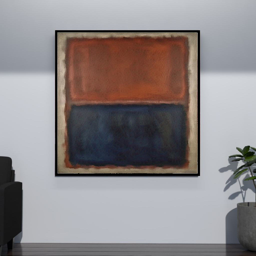 Luminous Rust (Inspired by No. 61 (Rust and Blue)) - Abstract Art
