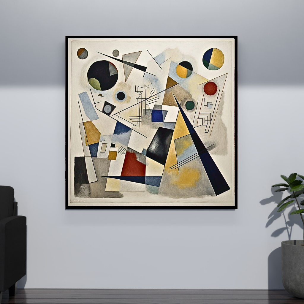 Symphony of Shapes: A Vibrant Abstract Art Piece