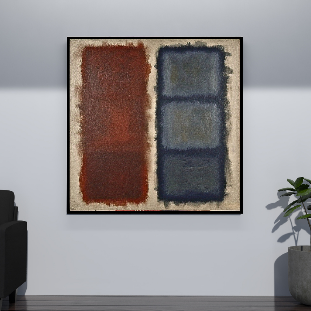 Cerulean Fade (Inspired by No. 61 (Rust and Blue)) - Abstract Art