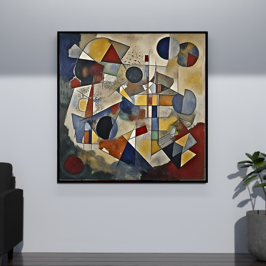 Rhythmic Geometry: An Abstract Art Exploration