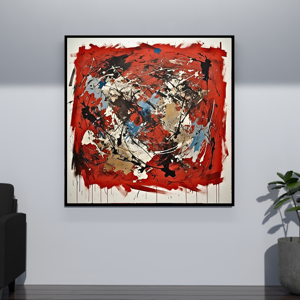 Terra Rouge Explosion (Inspired by Indian Red Ground) - Abstract Art