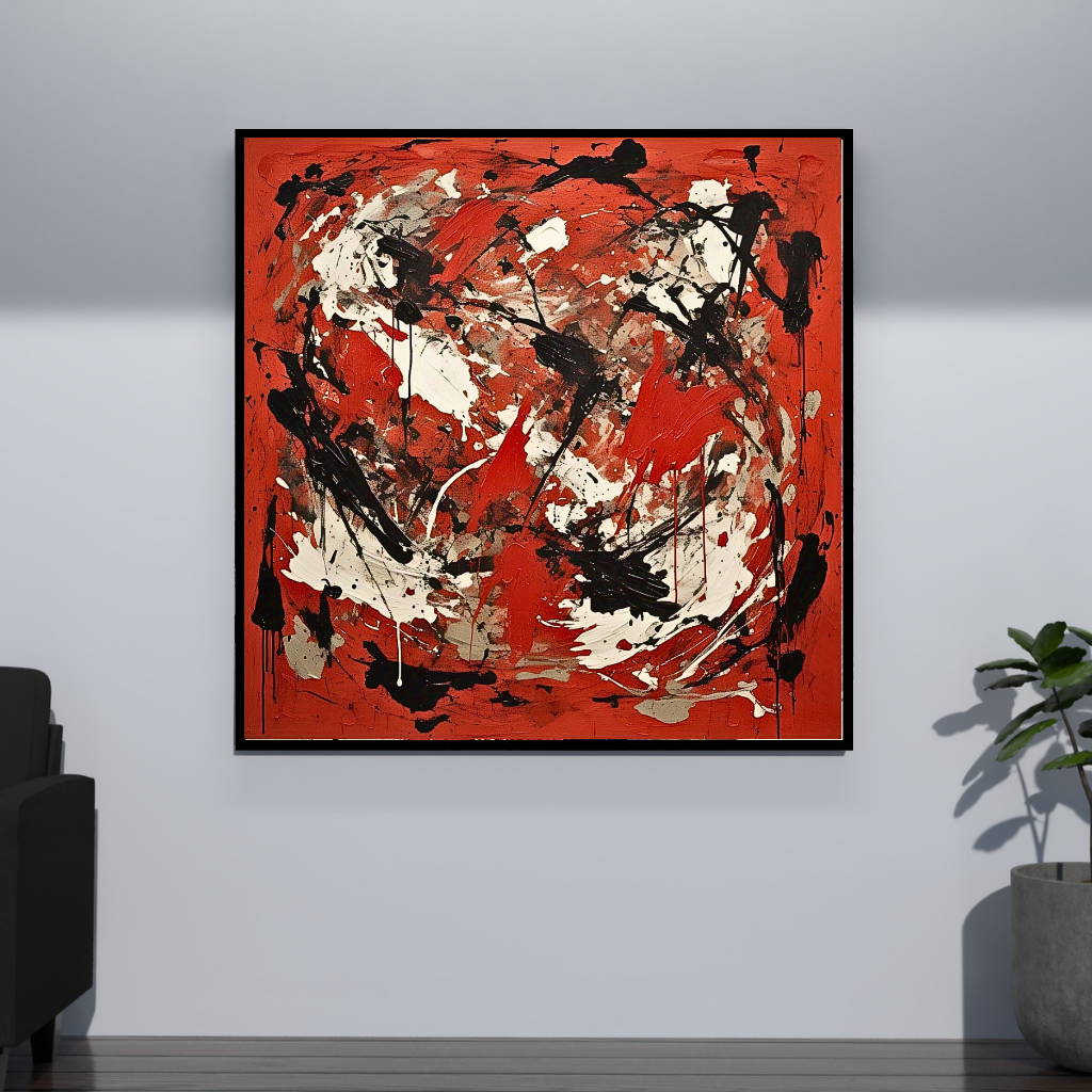 Redstone Rhapsody (Inspired by Indian Red Ground) - Abstract Art