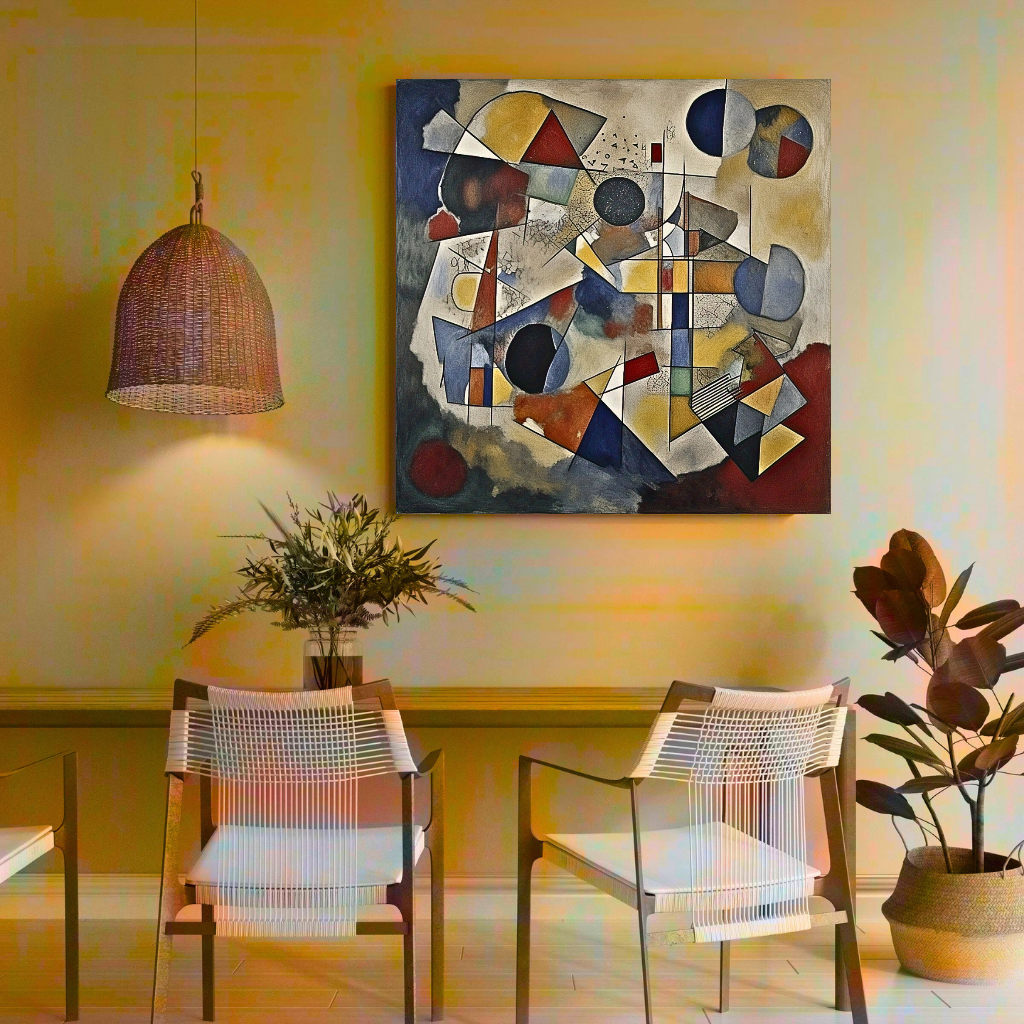 Rhythmic Geometry: An Abstract Art Exploration