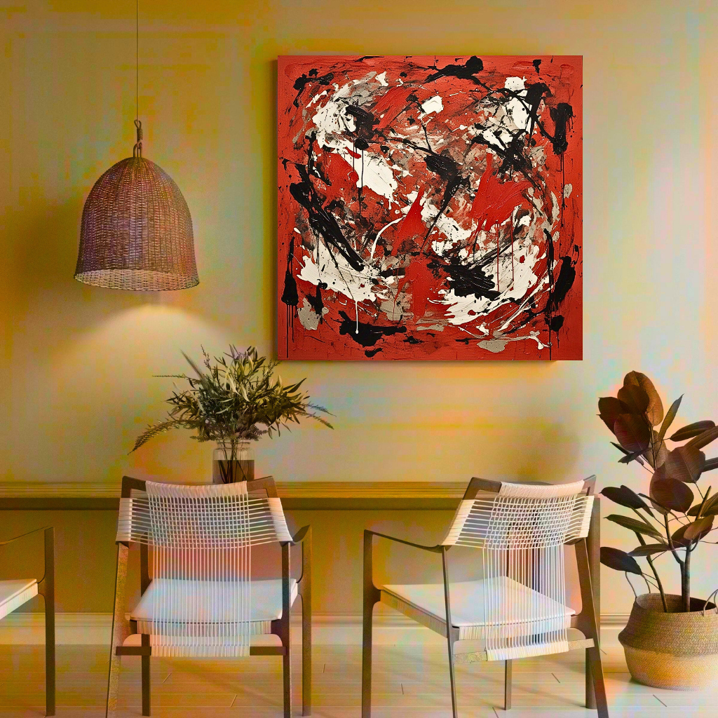 Redstone Rhapsody (Inspired by Indian Red Ground) - Abstract Art