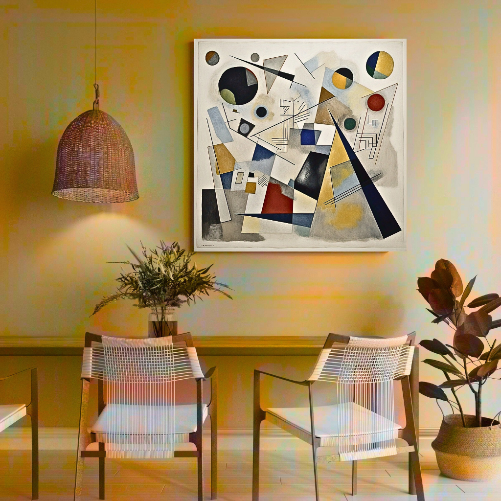 Symphony of Shapes: A Vibrant Abstract Art Piece