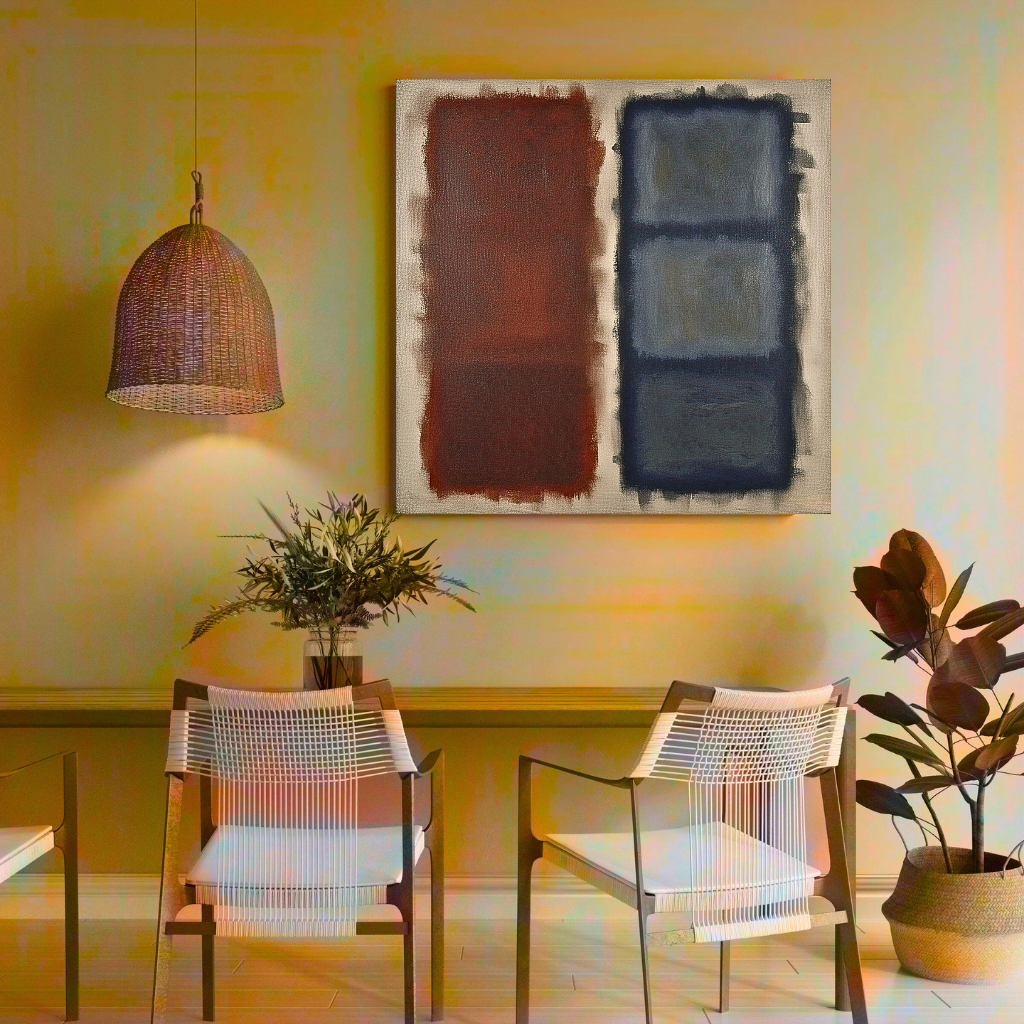Cerulean Fade (Inspired by No. 61 (Rust and Blue)) - Abstract Art