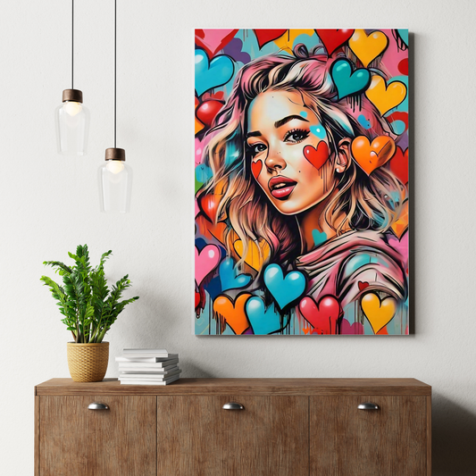 City Chic - Stylish Female Portrait Painting