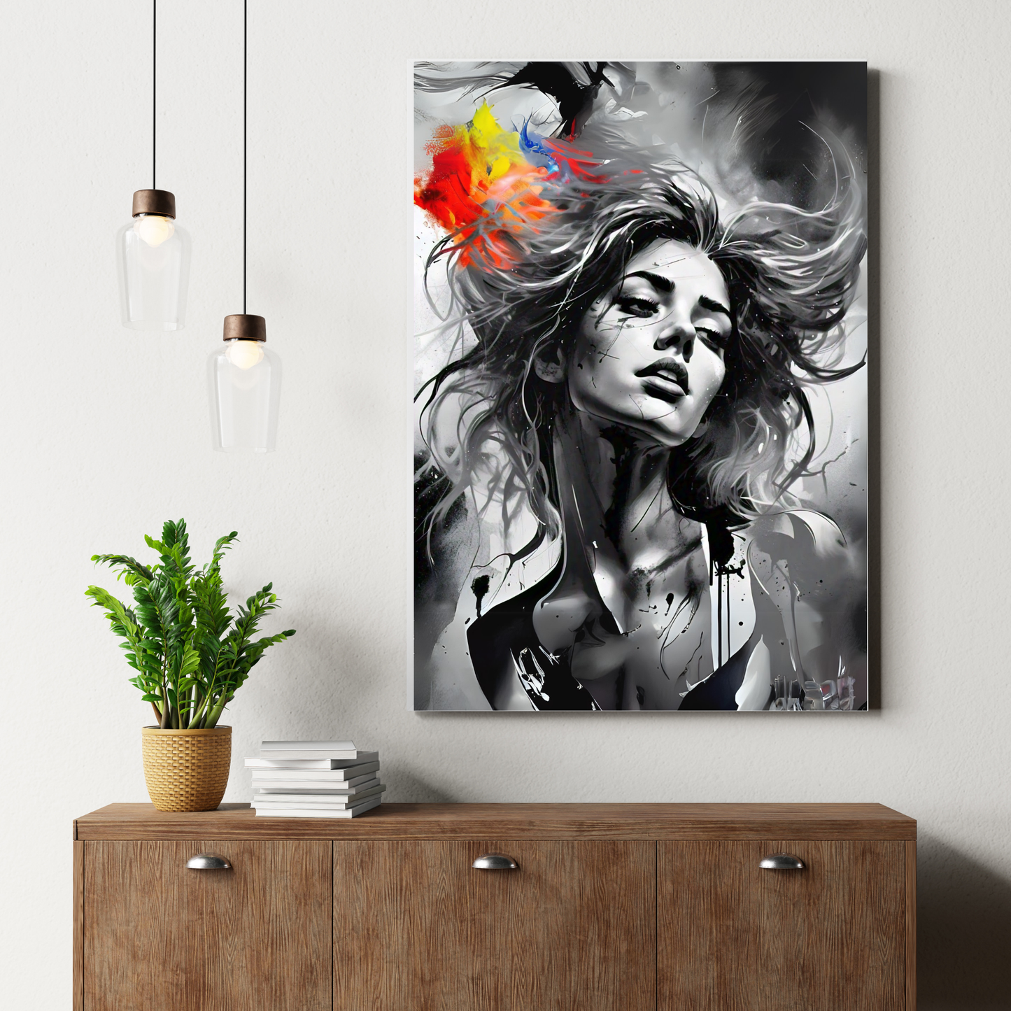 Kaleidoscope of Colors - Woman Portrait Art