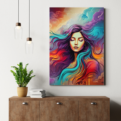 Her Majesty - Elegant Woman Portrait Art