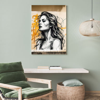 Electric Dreams - Colorful Female Portrait Painting