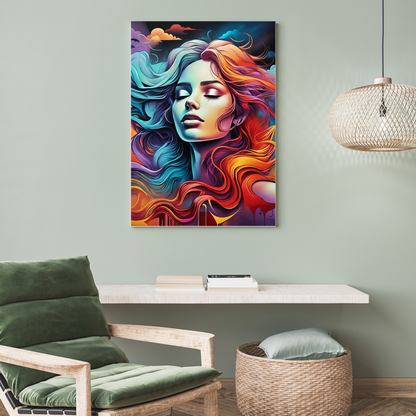 Colors of the Soul - Abstract Female Portrait Painting