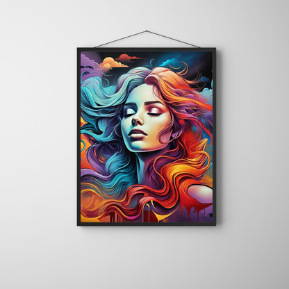 Colors of the Soul - Abstract Female Portrait Painting