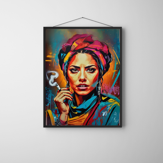 Unstoppable Woman - Abstract Female Portrait Art