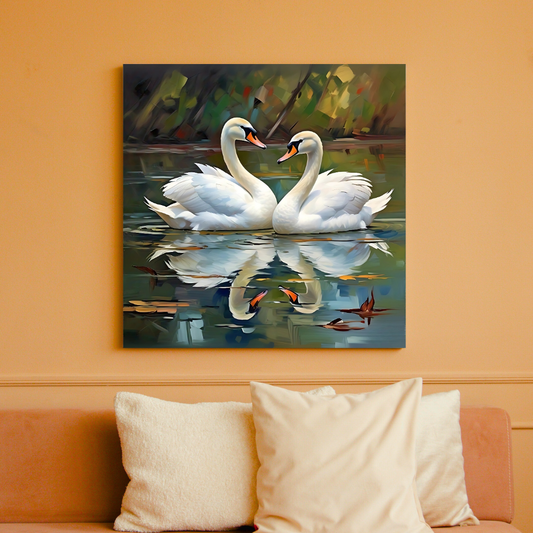 Swan Peaceful Pair - Vastu Art