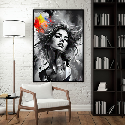 Kaleidoscope of Colors - Woman Portrait Art