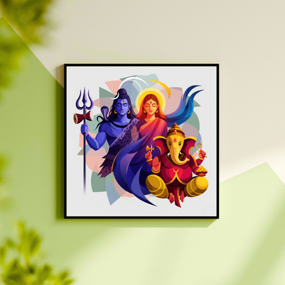 Shiv Pariwar | Cosmic Family | Diety Art